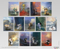 Série des 13 cartes postales - Qté min = 6 packs