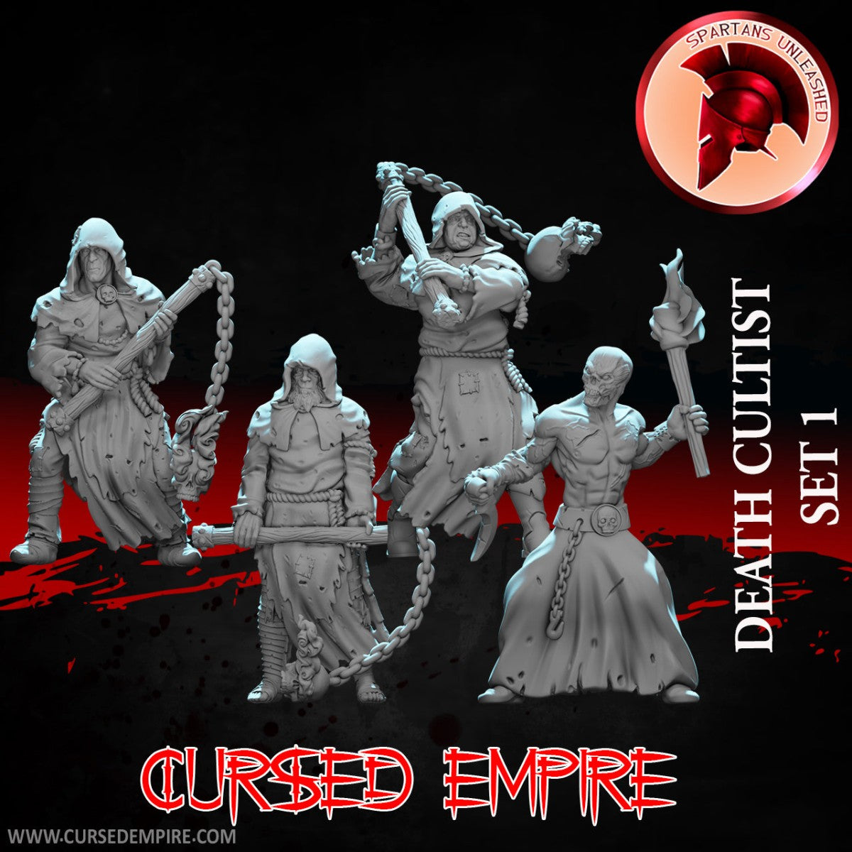 Cultistes de la Mort - Set 1 - Miniatures - Lot de 4