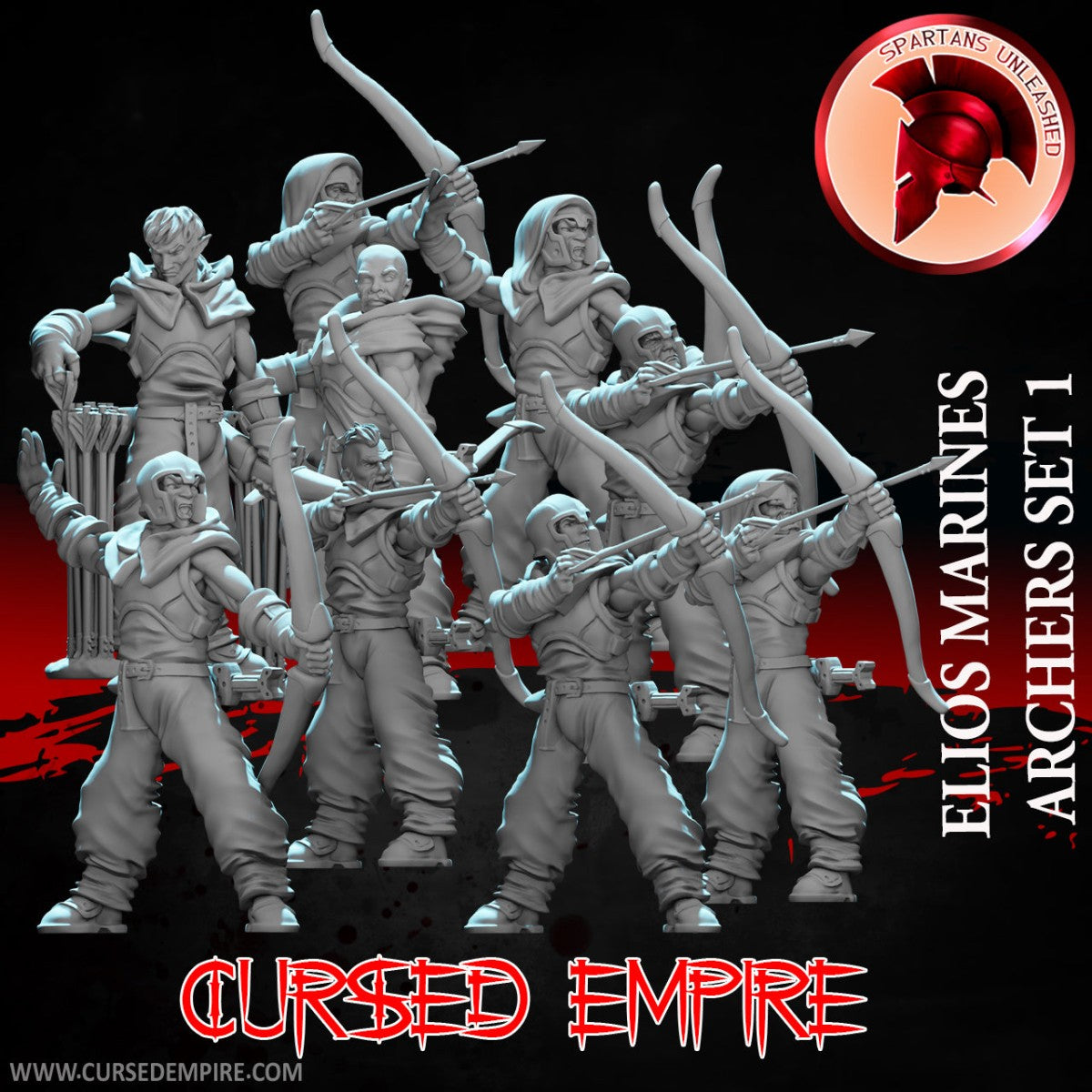 Archers marins d'Elios - Set 1 - Miniatures - Lot de 9