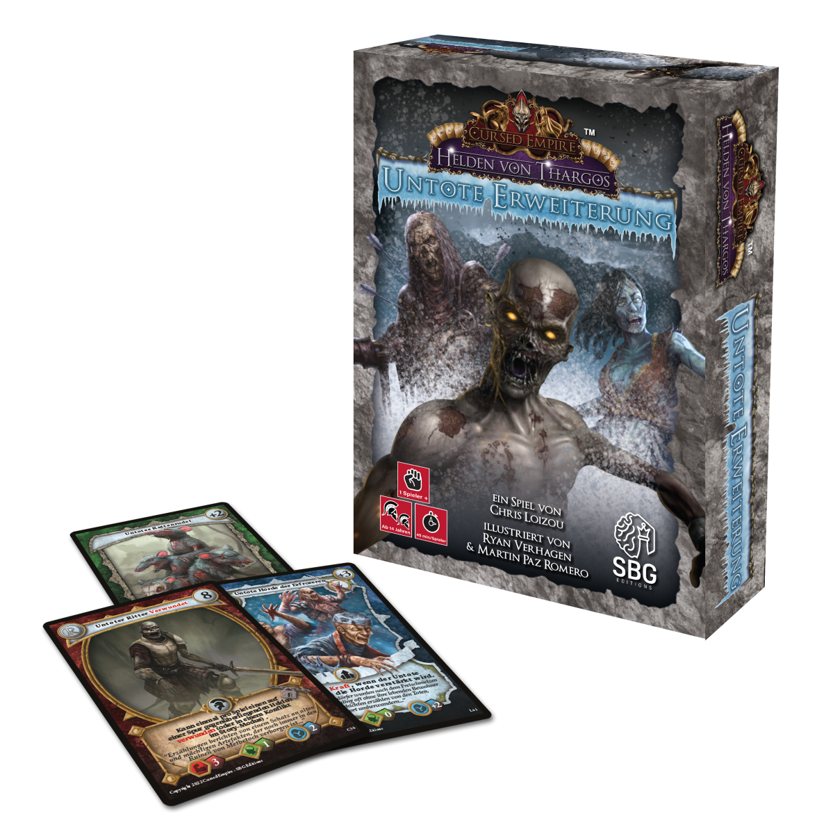 Jeu de cartes - Helden Von Thargos Untote Erweiterung - German edition