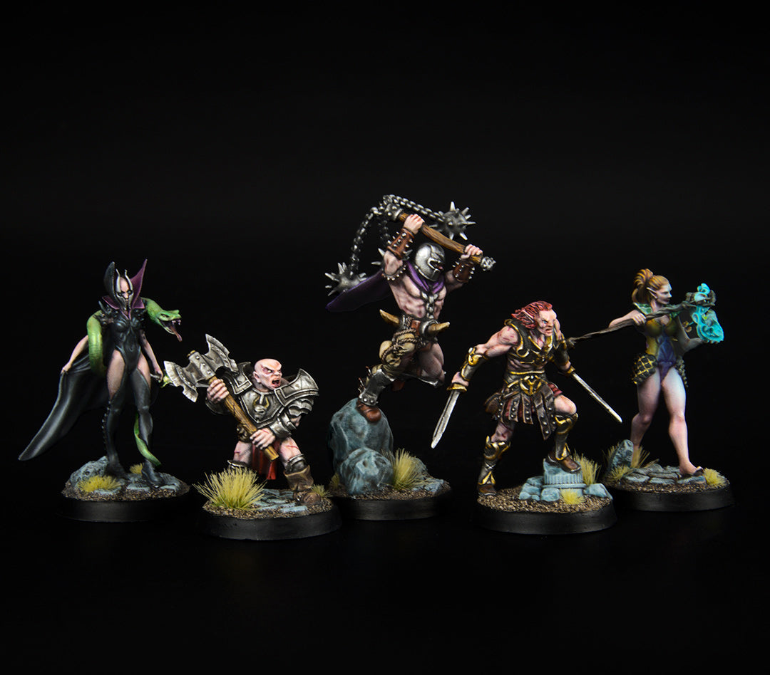 Héros de Thargos "Première vague" - Miniatures - Lot de 8