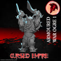 Tabletop Gaming Miniature - Armoured War Ogre 1 - Unpainted
