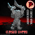 Tabletop Gaming Miniature - Armoured War Ogre 2 - Unpainted