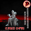 Tabletop Gaming Miniature - Barbarian Warrior Maktass Kor - Unpainted