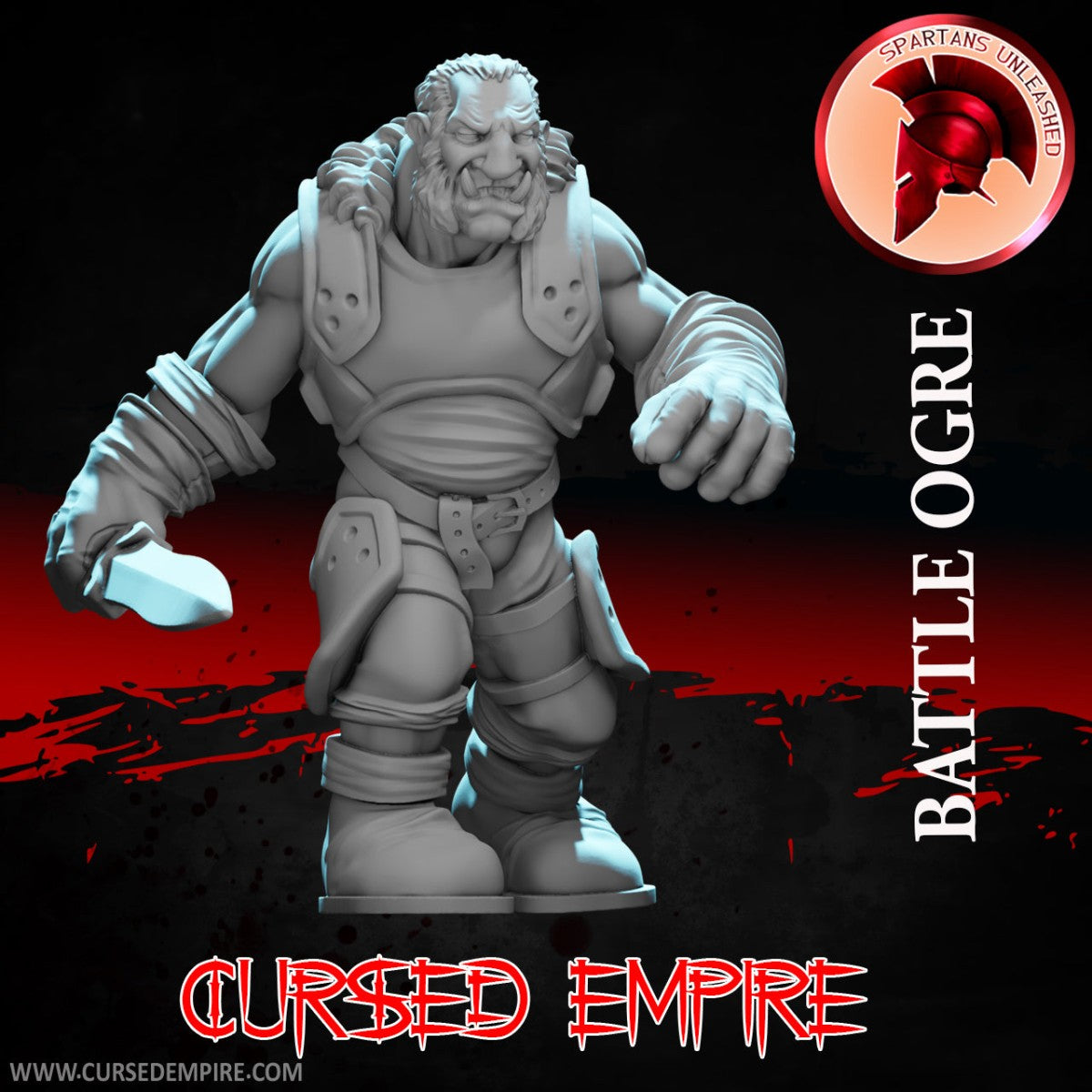 Tabletop Gaming Miniature - Battle Ogre - Unpainted