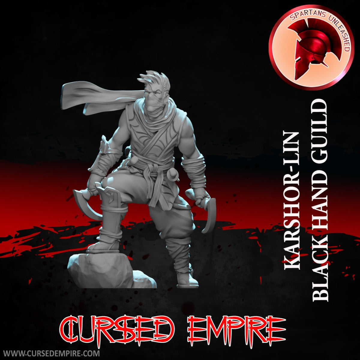 Tabletop Gaming Miniature - Black Hand Guild - Karshor-Lin - Unpainted