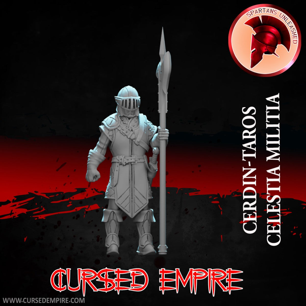Tabletop Gaming Miniature - Celestia Militia - Cerdin-Taros - Unpainted