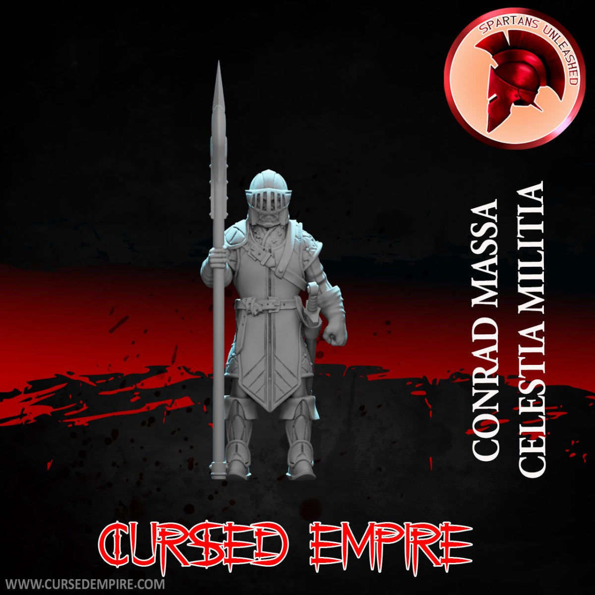 Tabletop Gaming Miniature - Celestia Militia - Conrad Masos - Unpainted