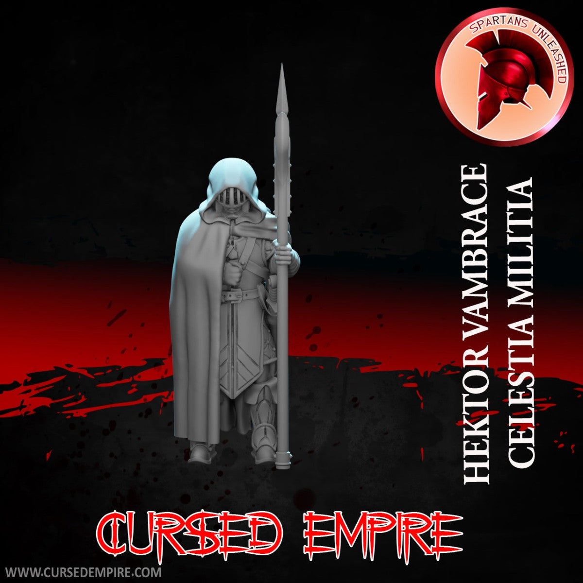 Tabletop Gaming Miniature - Celestia Militia - Hektor Vambrace - Unpainted