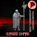 Tabletop Gaming Miniature - Celestia Militia - Hesa "Cloakshield" - Unpainted