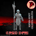 Tabletop Gaming Miniature - Celestia Militia - Sophia Senet - Unpainted