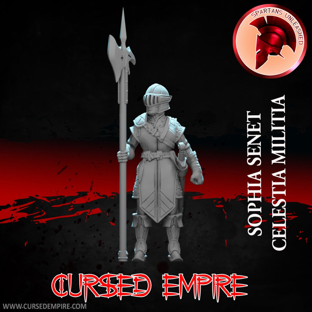 Tabletop Gaming Miniature - Celestia Militia - Sophia Senet - Unpainted