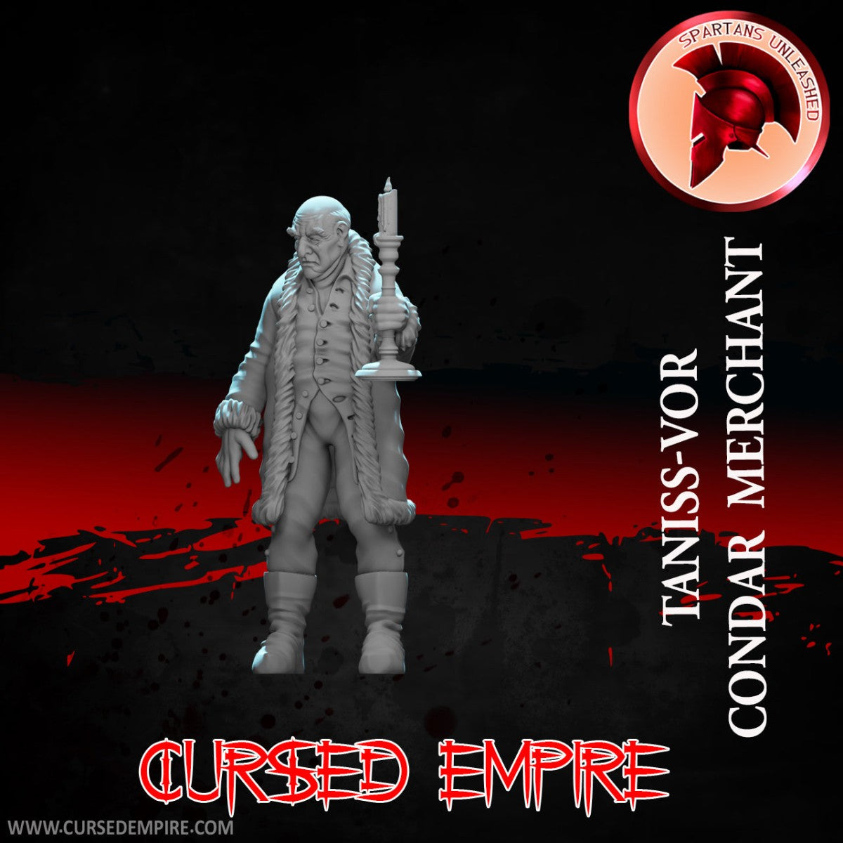 Tabletop Gaming Miniature - Condar Merchant Taniss-Vor - Unpainted