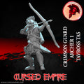 Tabletop Gaming Miniature - Crimson Guard Archer 1 - Tavross Tas - Unpainted