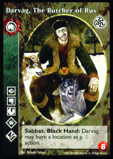 Darvag, The Butcher of Rus [Third set] - VTES CCG