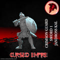 Tabletop Gaming Miniature - Crimson Guard Sword 1 - Jandross Kal - Unpainted