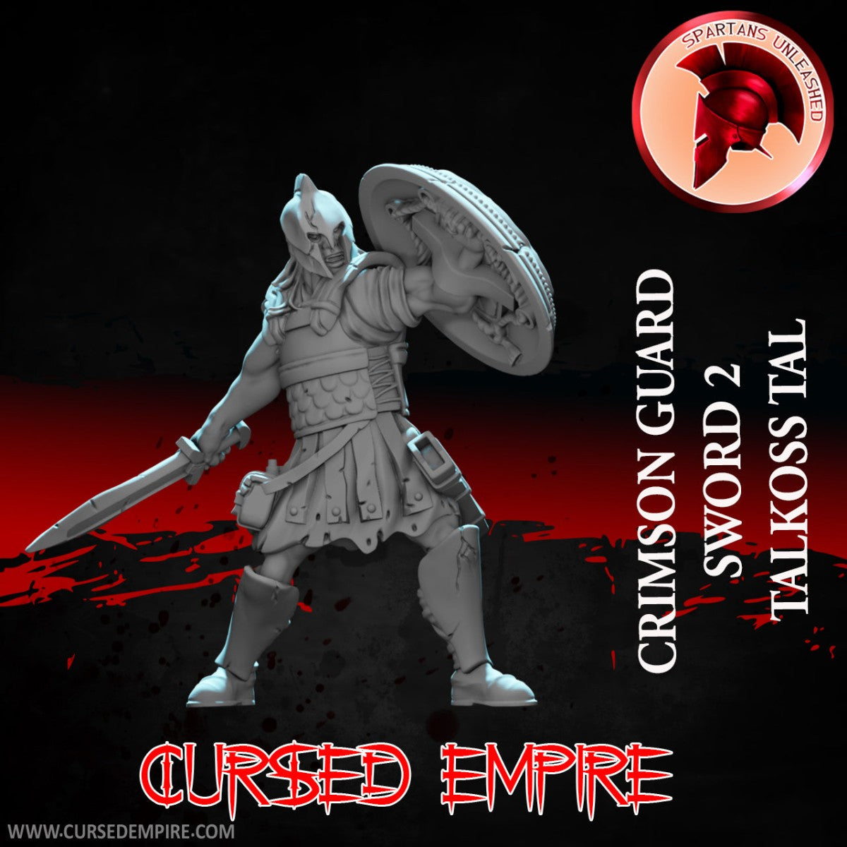 Tabletop Gaming Miniature - Crimson Guard Sword 2 - Talkoss Tal - Unpainted
