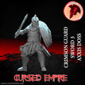 Tabletop Gaming Miniature - Crimson Guard Sword 3 - Axxis Doss - Unpainted