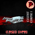 Tabletop Gaming Miniature - Cultist Corpse 1 - Unpainted