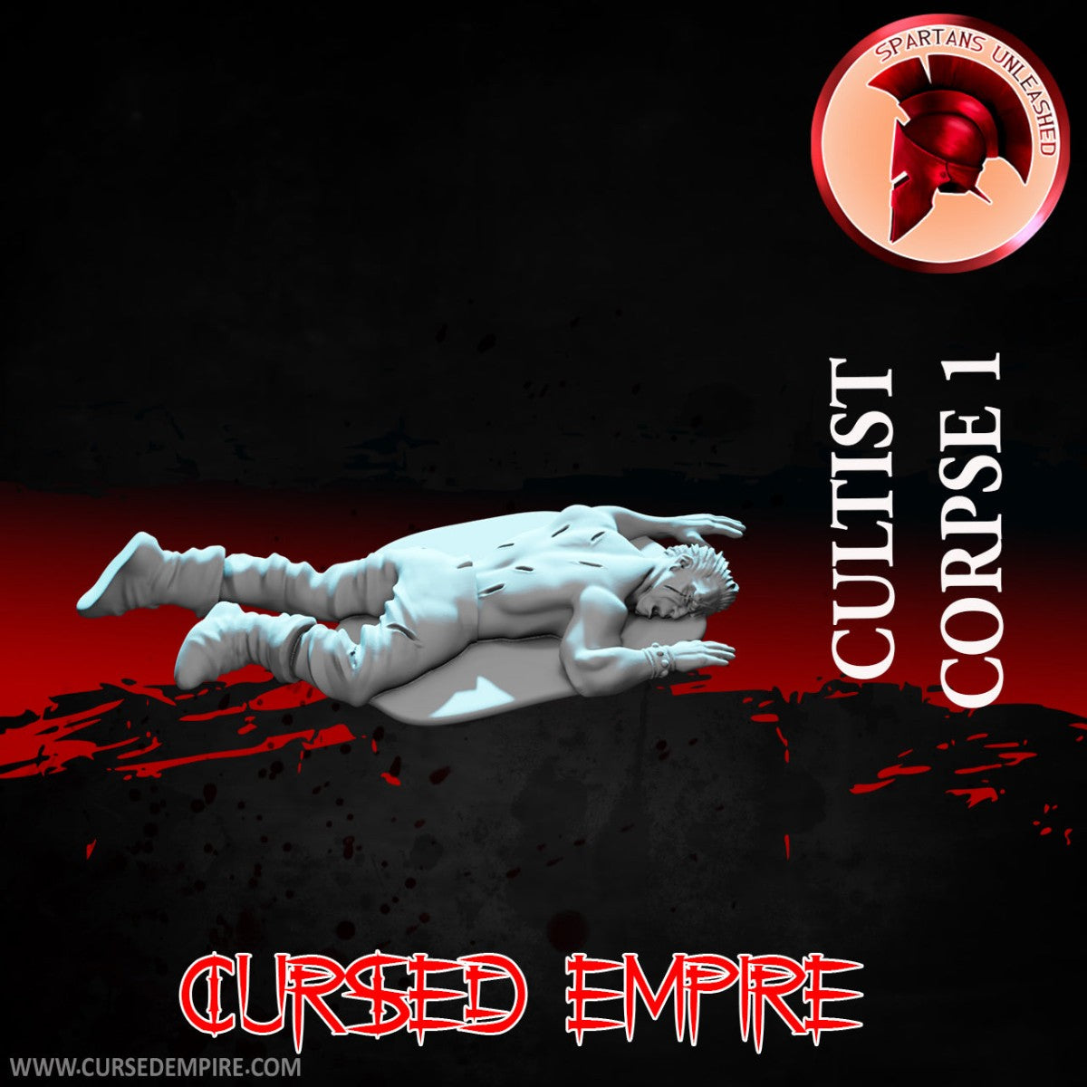 Tabletop Gaming Miniature - Cultist Corpse 1 - Unpainted