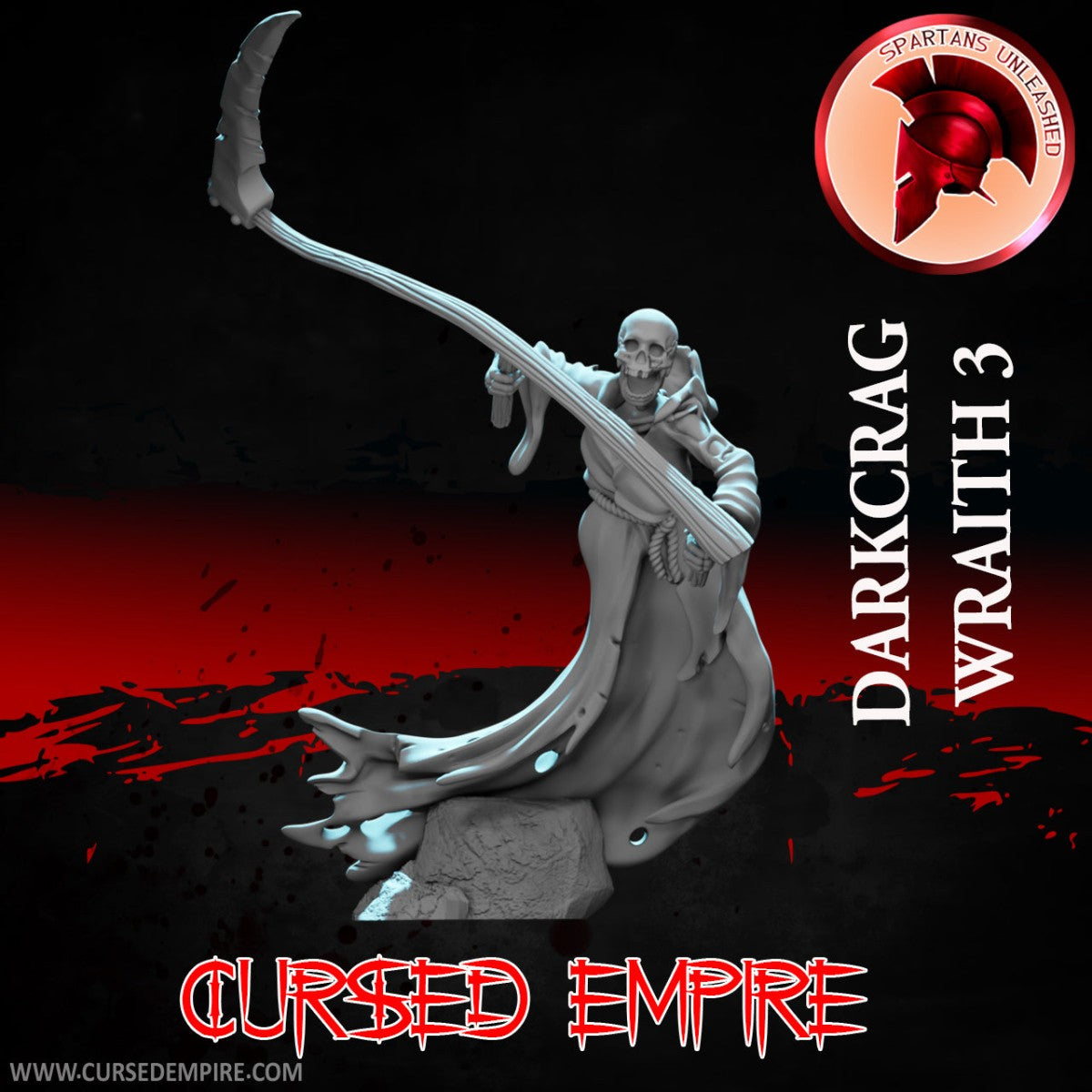 Tabletop Gaming Miniature - Darkcrag Wraith 3 - Unpainted