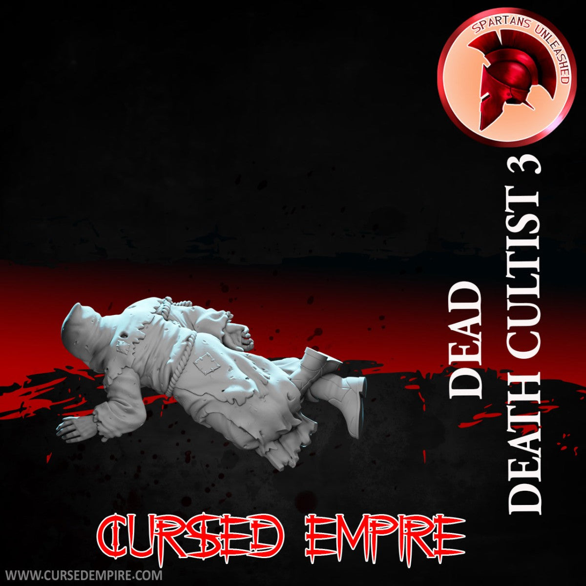 Tabletop Gaming Miniature - Dead Death Cultist 3 - Unpainted