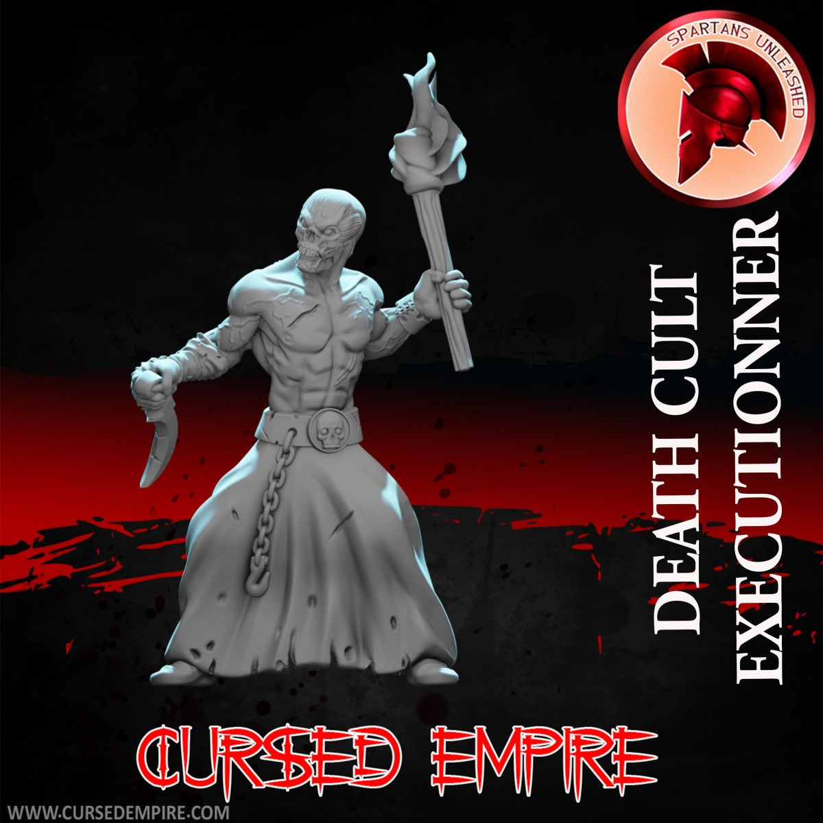Tabletop Gaming Miniature - Death Cult Executioner - Unpainted