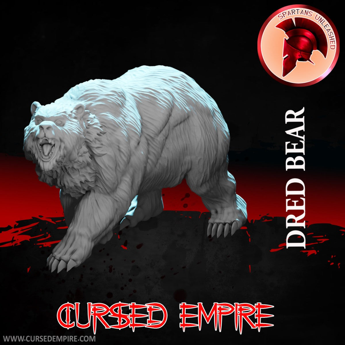 Tabletop Gaming Miniature - Dred Bear - Unpainted