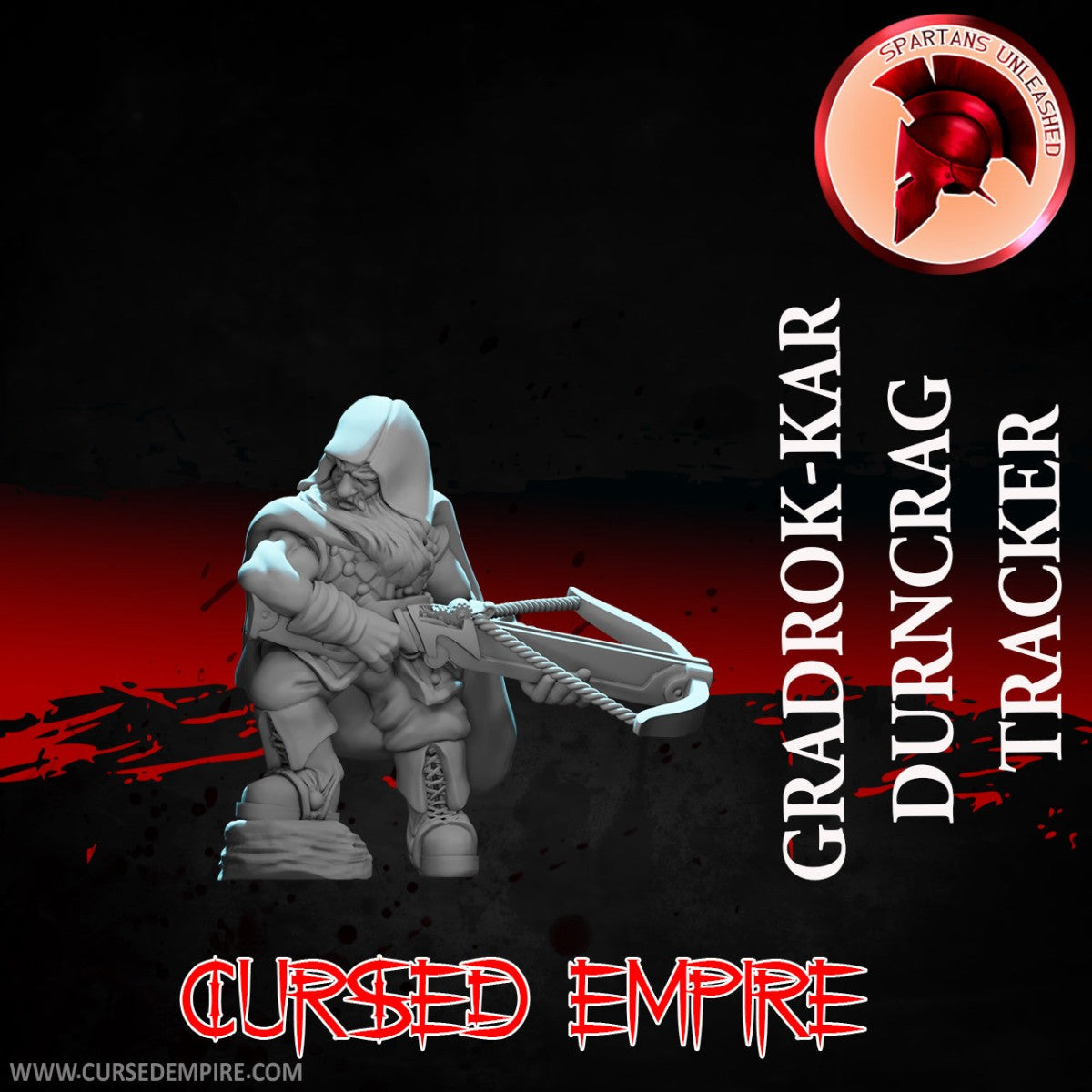 Tabletop Gaming Miniature - Durncrag Tracker Gradrok-Kar - Unpainted