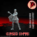 Tabletop Gaming Miniature - Earth Cultist - Salissa Korm - Unpainted