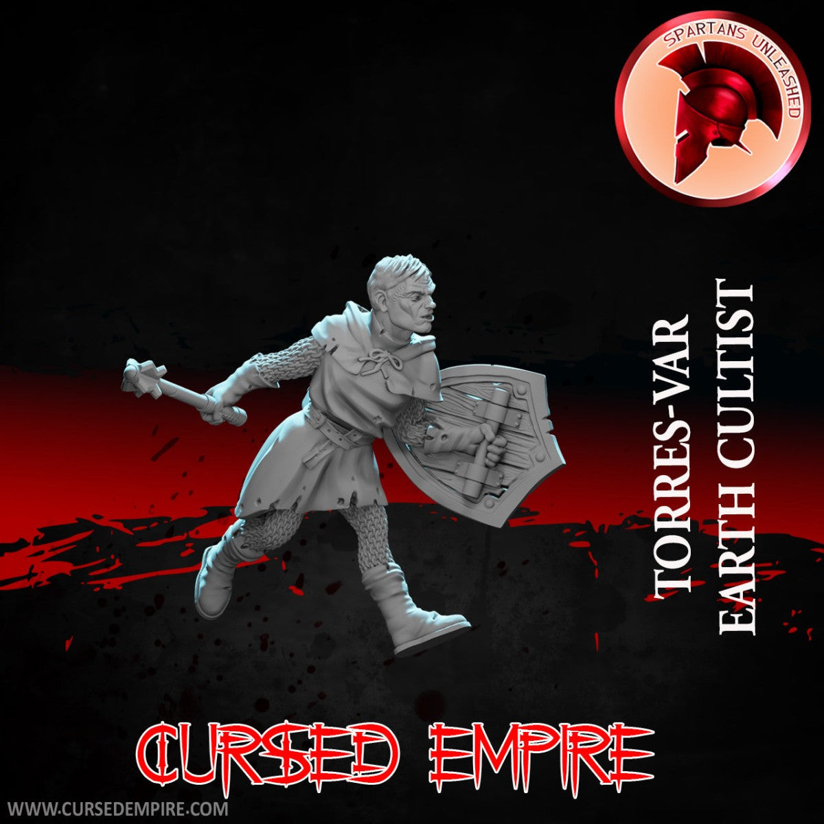 Tabletop Gaming Miniature - Earth Cultist - Torres-Var - Unpainted