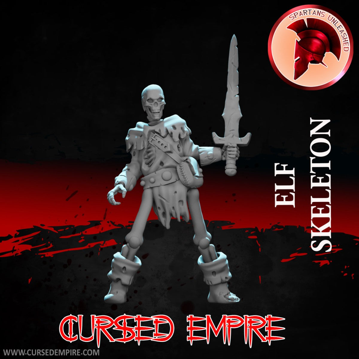 Tabletop Gaming Miniature - Elf Skeleton - Unpainted