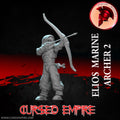 Tabletop Gaming Miniature - Elios White Order Marine Archer 2 - Unpainted