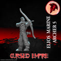 Tabletop Gaming Miniature - Elios White Order Marine Archer 5 - Unpainted