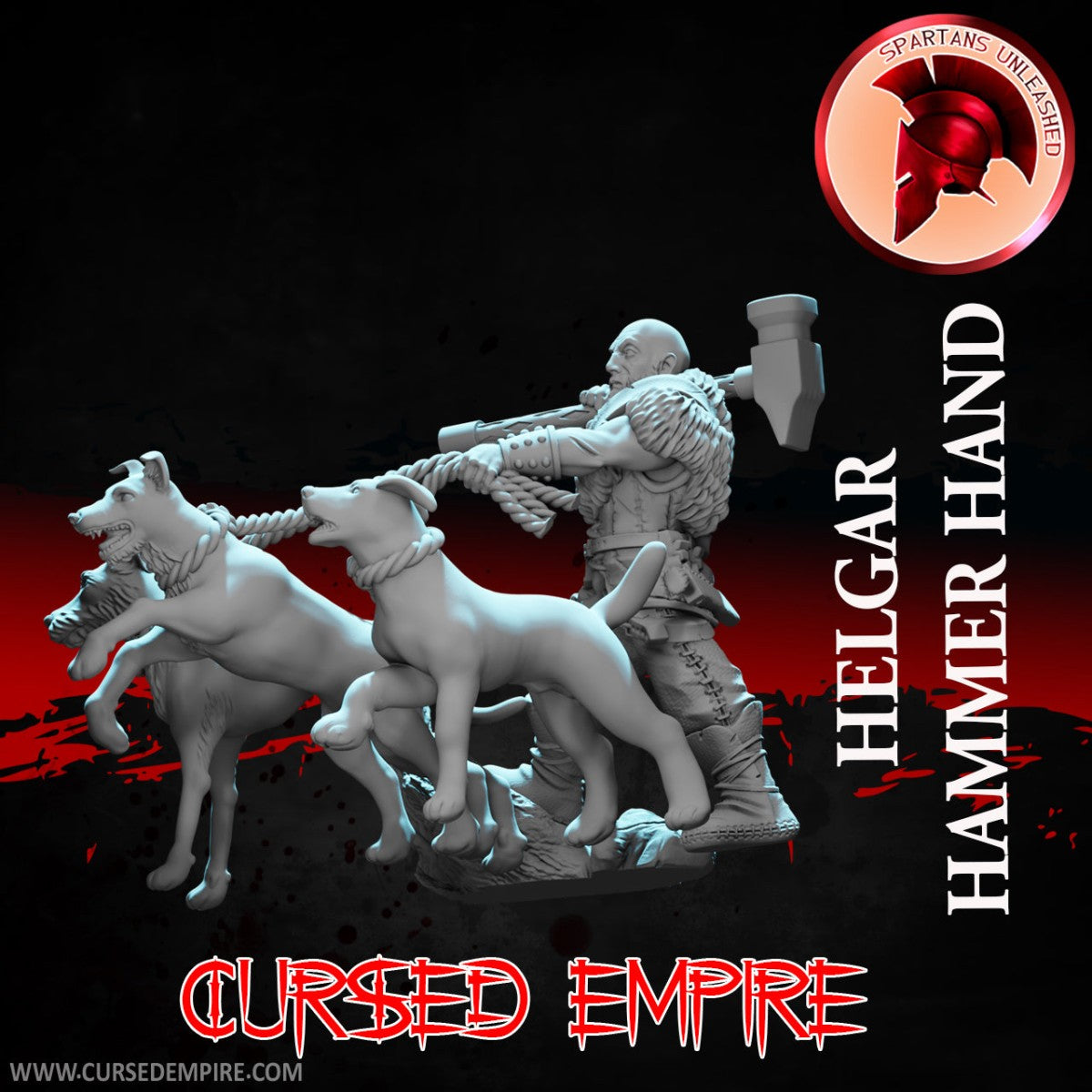 Tabletop Gaming Miniature - Helgar Hammerhand - Unpainted