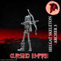 Tabletop Gaming Miniature - Helgat Skeleton Archer 3 - Unpainted
