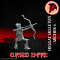 Tabletop Gaming Miniature - Helgat Skeleton Archer 4 - Unpainted