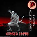 Tabletop Gaming Miniature - Helgat Skeleton Archer 5 - Unpainted