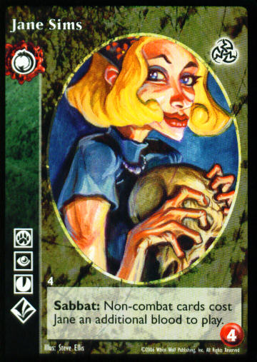 Jane Sims [Third set] - VTES CCG