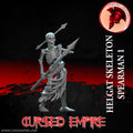 Tabletop Gaming Miniature - Helgat Skeleton Spearman 1 - Unpainted