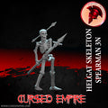 Tabletop Gaming Miniature - Helgat Skeleton Spearman 3N - Unpainted