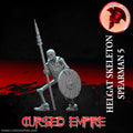 Tabletop Gaming Miniature - Helgat Skeleton Spearman 5 - Unpainted