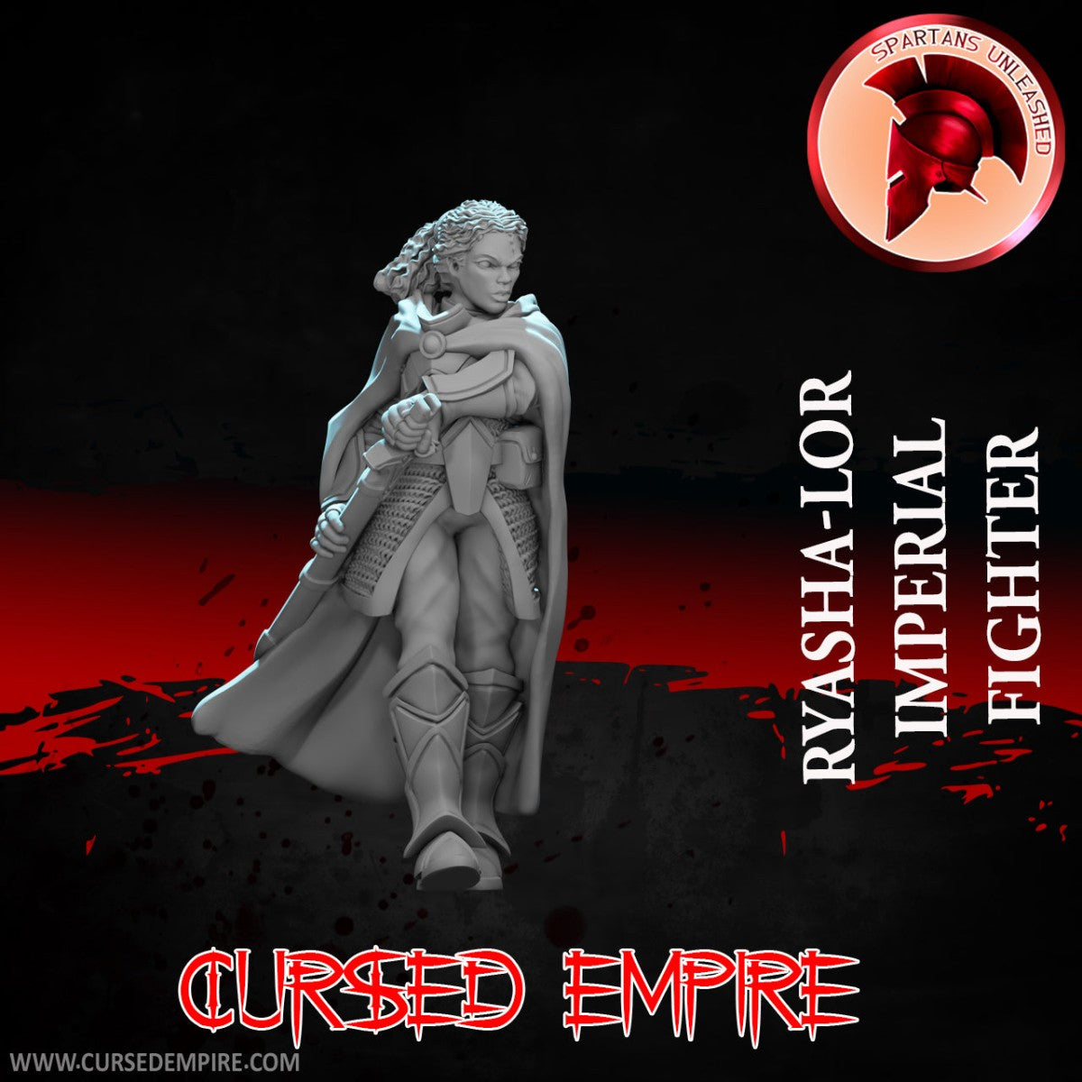 Tabletop Gaming Miniature - Imperial Fighter Ryasha-Lor - Unpainted