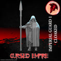 Tabletop Gaming Miniature - Imperial Guard (Cloaked) 1 - Unpainted