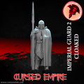 Tabletop Gaming Miniature - Imperial Guard (Cloaked) 2 - Unpainted