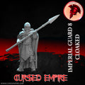 Tabletop Gaming Miniature - Imperial Guard (Cloaked) 8 - Unpainted