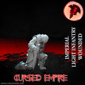 Tabletop Gaming Miniature - Imperial Light Infantry Wounded - Unpainted