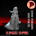 Tabletop Gaming Miniature - Imperial Mage Kursa Diss - Unpainted