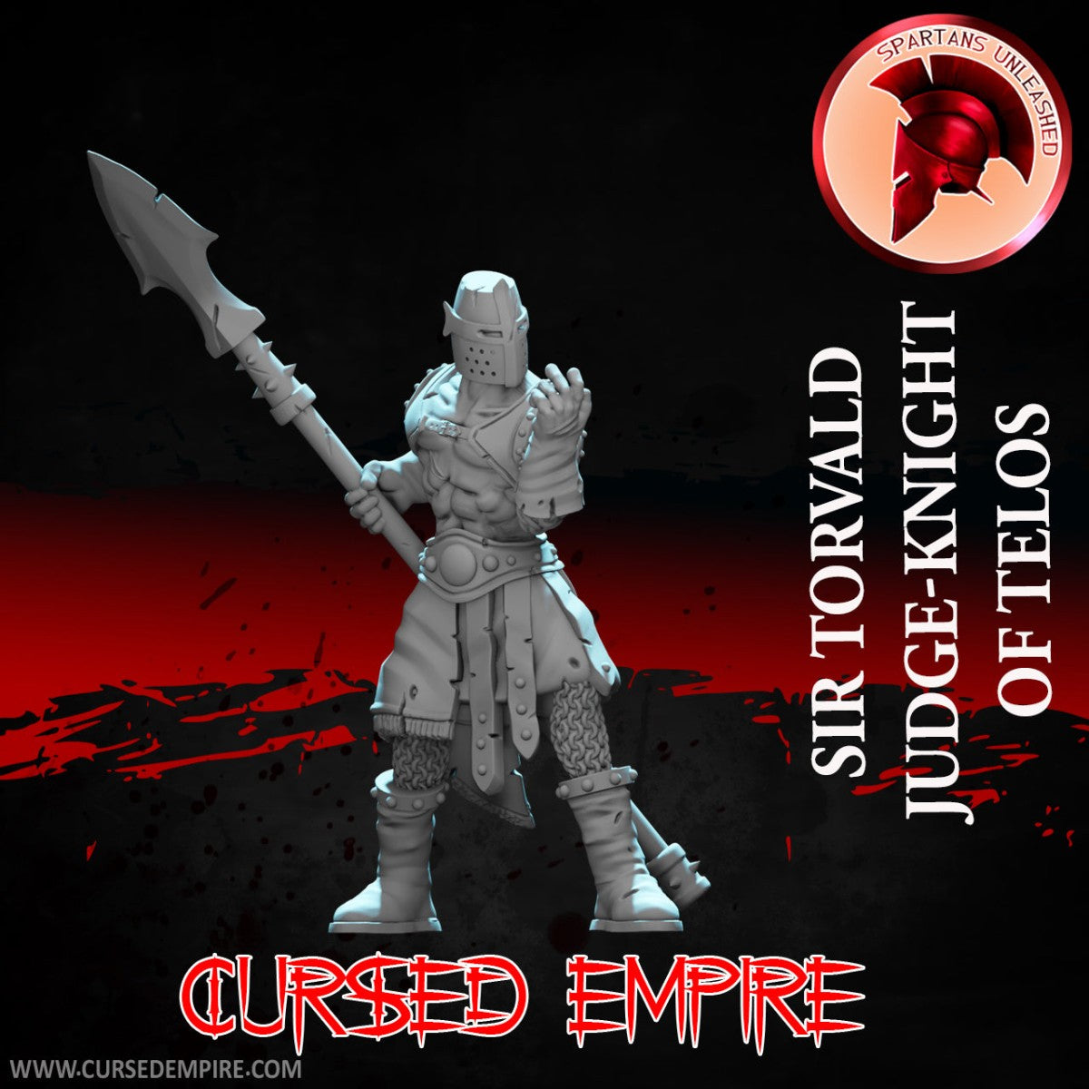 Tabletop Gaming Miniature - Judge Knight of Telos Sir Torvald - Unpainted