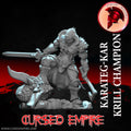Tabletop Gaming Miniature - Krill Champion Karateg-Kar - Unpainted